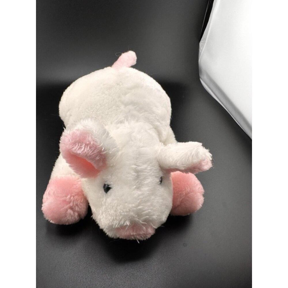 Plush White Pink Pig‎ Mouse American Wego 1968 1960s RARE 8” Stuffed Animal READ